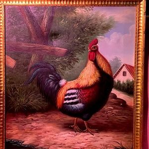 Painting of a rooster